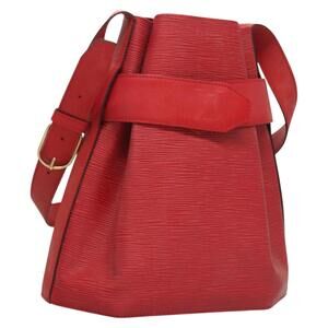 LOUIS VUITTON Epi Sac Depaule PM Shoulder Bag Red M80207